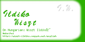 ildiko wiszt business card